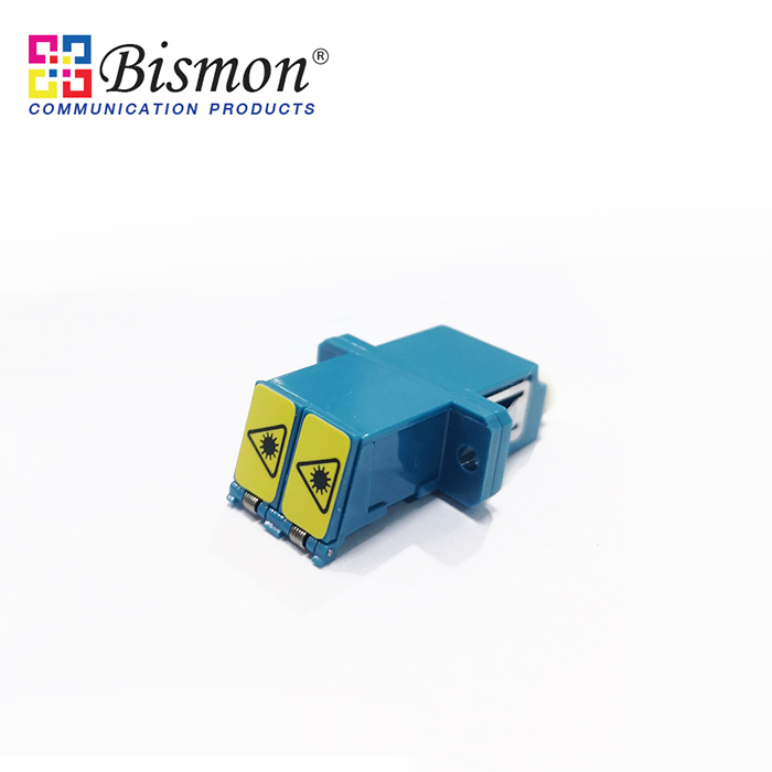 LC-Adapter Duplex Single-Mode, Shutter with Flange